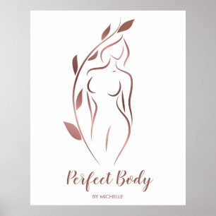 Póster Cuerpo escultor Wellness Cosméticos Belleza Spa Bu