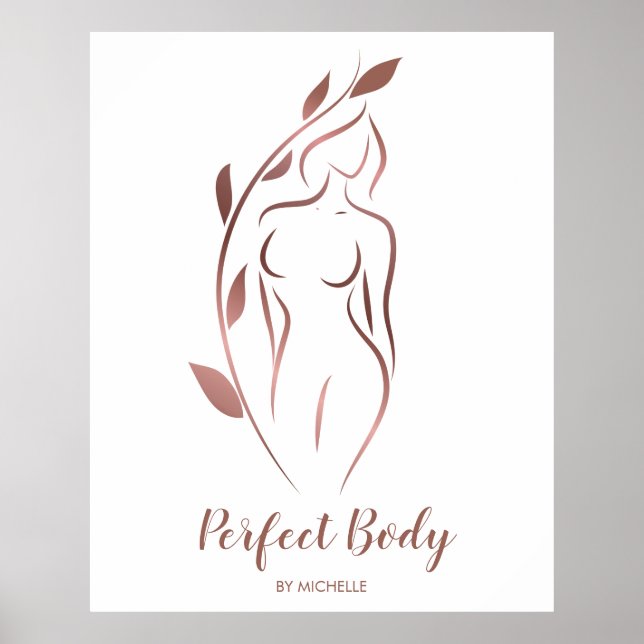 Póster Cuerpo escultor Wellness Cosméticos Belleza Spa Bu (Frente)