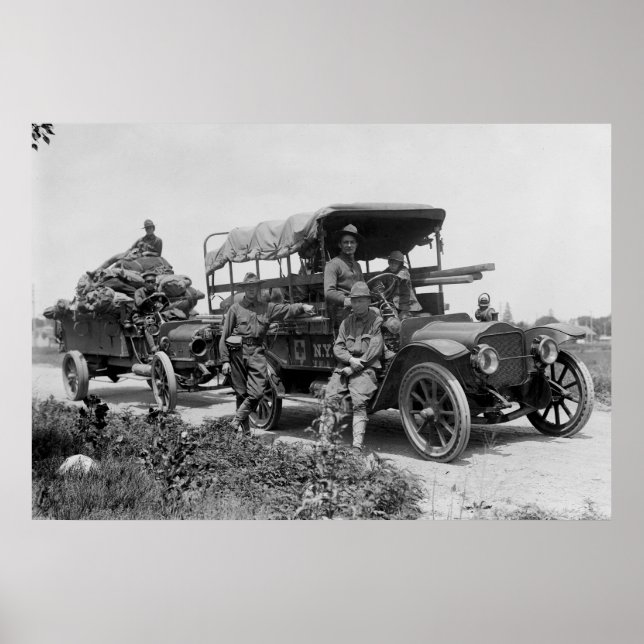 Póster Cuerpo Hospitalario de la Guardia Nacional, 1913 (Frente)