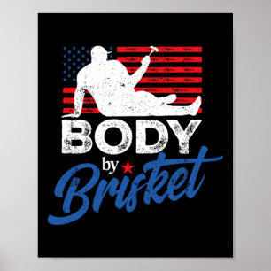 Póster Cuerpo Por Brisket Bbq Funny Bod