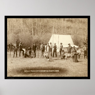 Póster Cuerpo y dos ciervos SD 1889 de los ingenieros