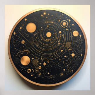Póster Cuerpos celestes