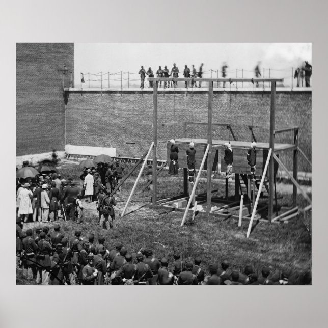 Póster Cuerpos colgantes de los conspiradores Lincoln, 18 (Frente)