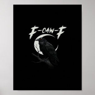 Póster Cuervo Divertido Esencial Creativo Casual