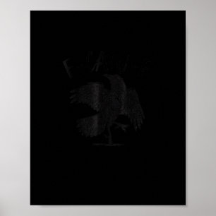 Póster Cuervo, F-Caw-F Ave Divertida Estética Casual