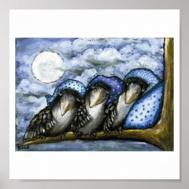 Póster cuervos de la cama (Frente)