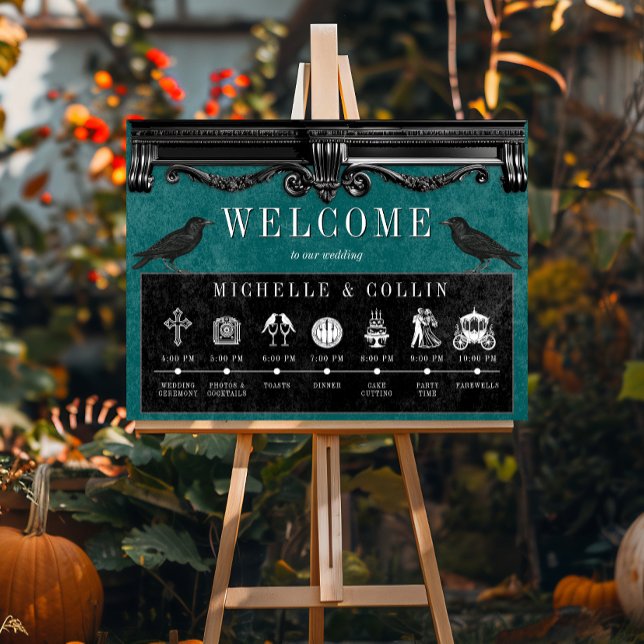 Póster Cuervos Negros Góticos y Orden Teal de Eventos de  (Subido por el creador)