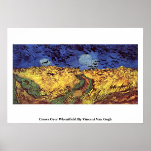 Póster Cuervos sobre Wheatfield de Vincent van Gogh