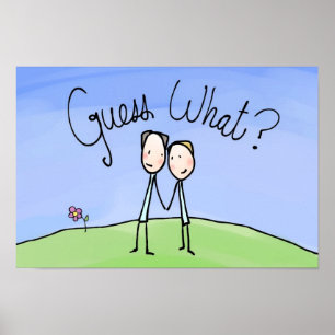 Póster Cuesta Pareja Gay Adivinar Qué