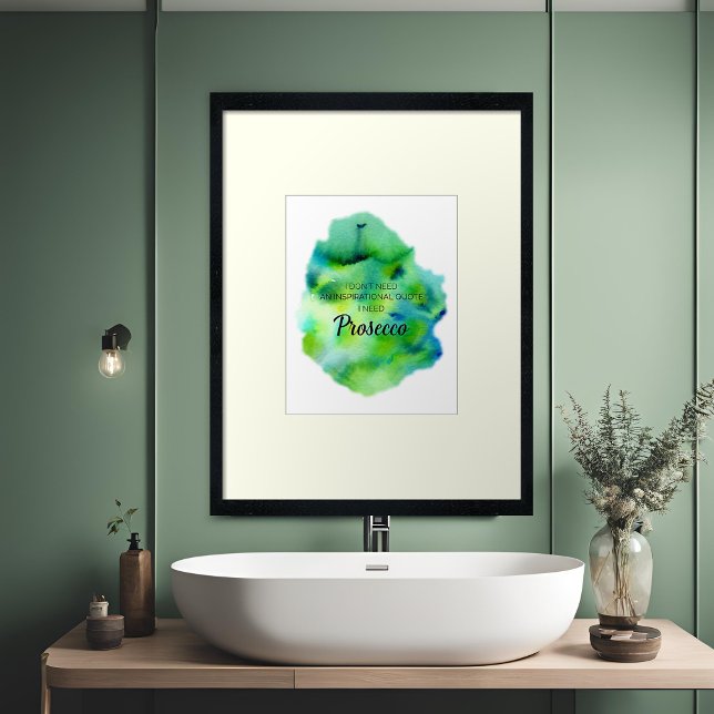 Póster Cuestión de la vida Inspiradora de Prosecco Lover (Subido por el creador)