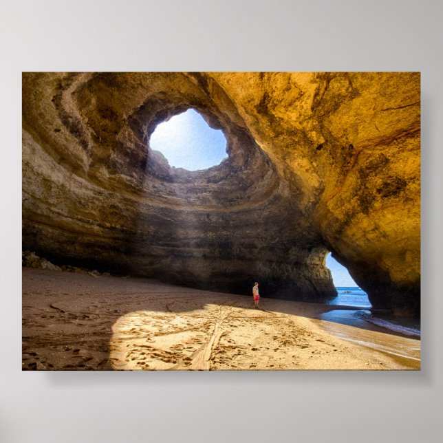 Póster Cueva de Benagil en Algarve (Frente)