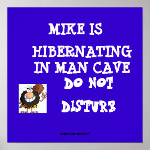 Póster Cueva de hombre en hibernación1