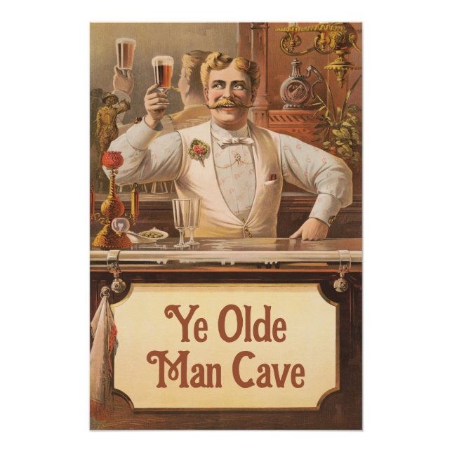 Póster Cueva de hombre - Personalizar (Anverso)