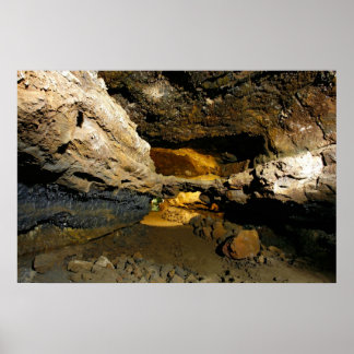 Póster Cueva de tubo de lava