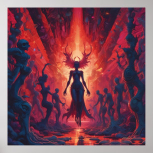 Póster Cueva helada en el lago de fuego - Ken Gage