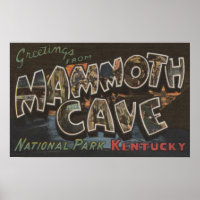 Cueva Mammoth, Kentucky - Escenas de letras grande