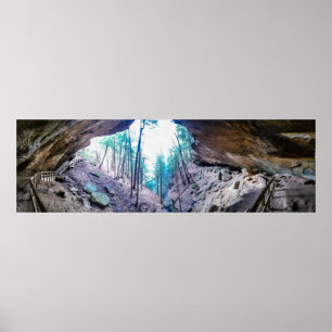 Póster Cueva Susurrante, Parque Estatal Hocking Hills, Oh