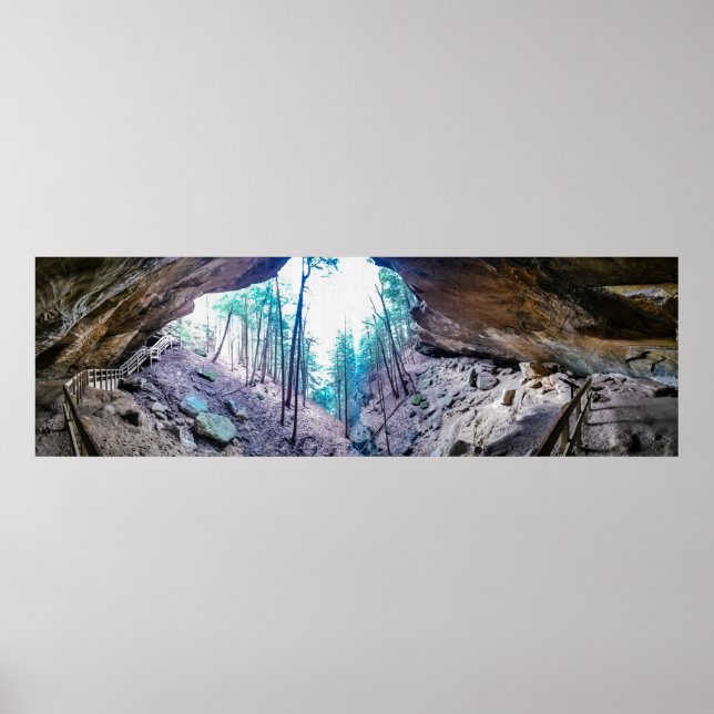 Póster Cueva Susurrante, Parque Estatal Hocking Hills, Oh (Frente)