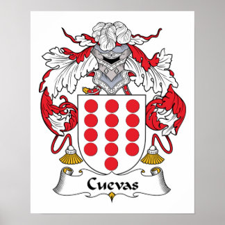 Póster Cuevas Family Crest