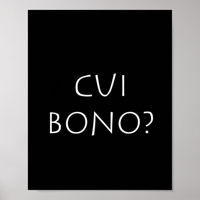 Póster Cui bono (Frente)