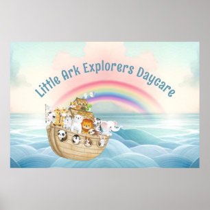 Póster Cuidada guardería infantil Noah's Ark Business