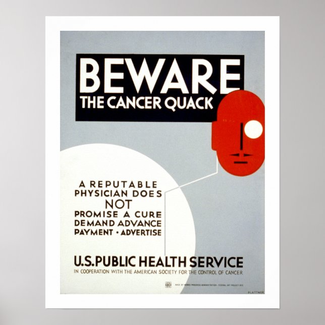 Póster Cuidado Con El Cáncer (Frente)