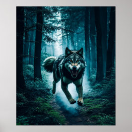 Póster Cuidado con el Poster de la luna llena