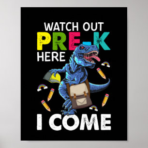 Póster Cuidado con el pre-k aquí