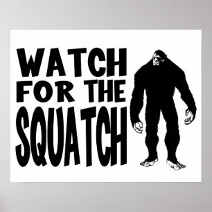 Póster ¡Cuidado con la SQUATCH!