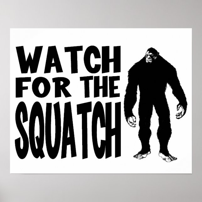 Póster ¡Cuidado con la SQUATCH! (Frente)