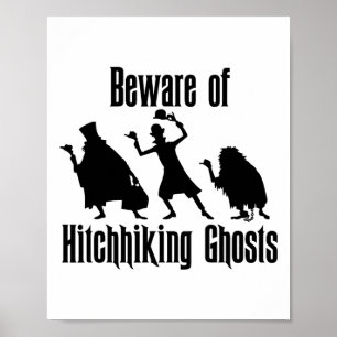 Póster Cuidado Con Los Fantasmas De Hitchwalk En Los Dive
