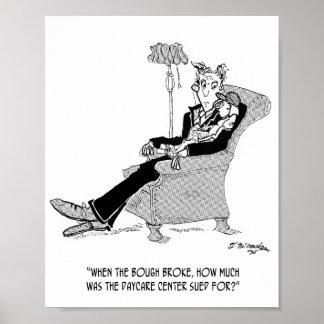 Póster Cuidado de los niños en rimas de guardería