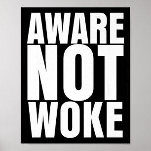 Póster Cuidado No Despertar _ Aparato Anti-woke Premium _