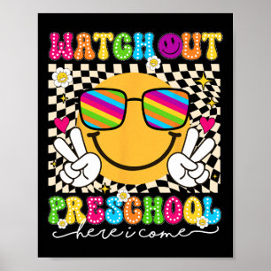 Póster Cuidado Preescolar Regreso a la Escuela Maestro Ni