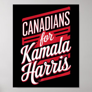Póster Cuidados Chicas Canadienses Para Kamala Harris Can