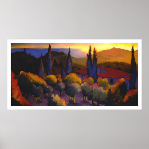 Póster Cuidados de las casas de DA del tramonto de IL