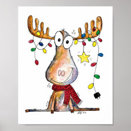 Póster Cuidados Navidades caprichosos Moose