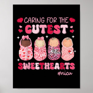 Póster Cuidando A Las Novias Más Cuidadosas Nicu Enfermer