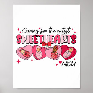 Póster Cuidando A Las Novias Nicu Nurse Valentine Swaddl