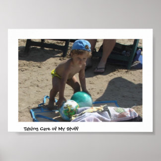 Póster Cuidando mis cosas