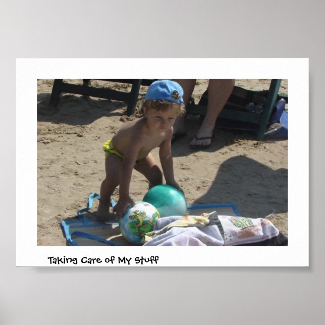 Póster Cuidando mis cosas (Frente)