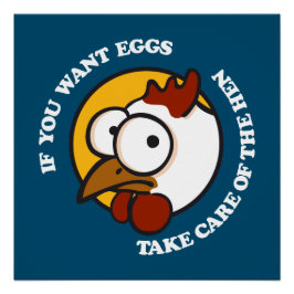 Póster Cuidar de la gallina 1