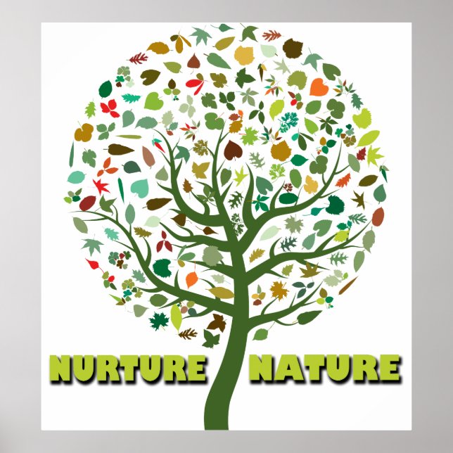 Póster Cuidar la Naturaleza (Frente)