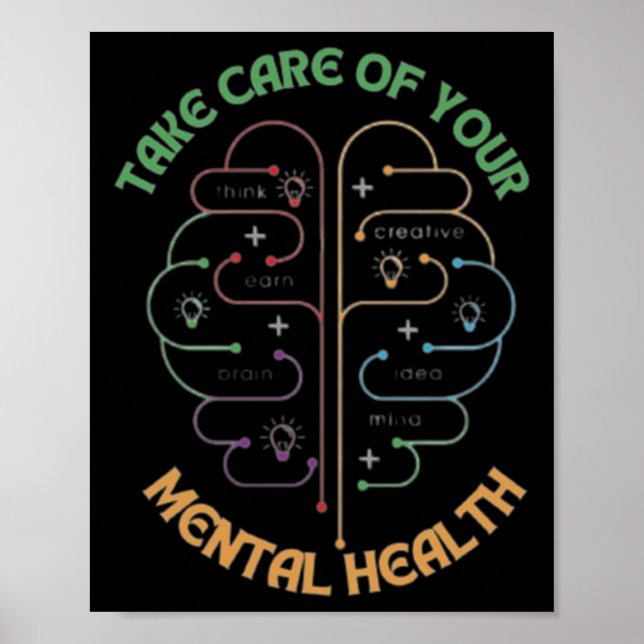 Póster Cuidar Su Salud Mental (Frente)
