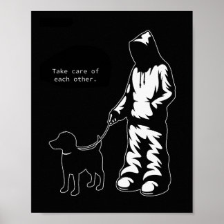 Póster "Cuídense El Uno Del Otro" Camiseta De Hoodie/Perr