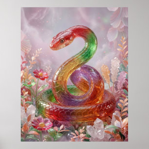 Póster Culebra de Caramelo Bobina de Cristal