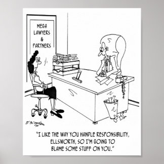 Póster Culpar A La Compañera Junior