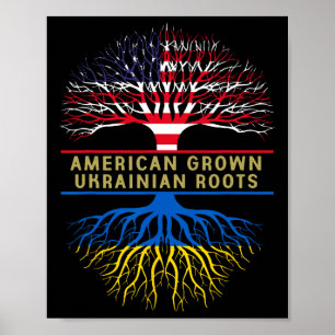 Póster Cultivado en América Raíces Ucranianas América Ucr