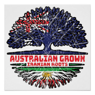 Póster Cultivado en Australia, raíces iraníes – León y So