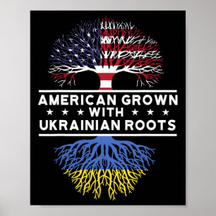 Póster Cultivado en Estados Unidos con raíces ucranianas